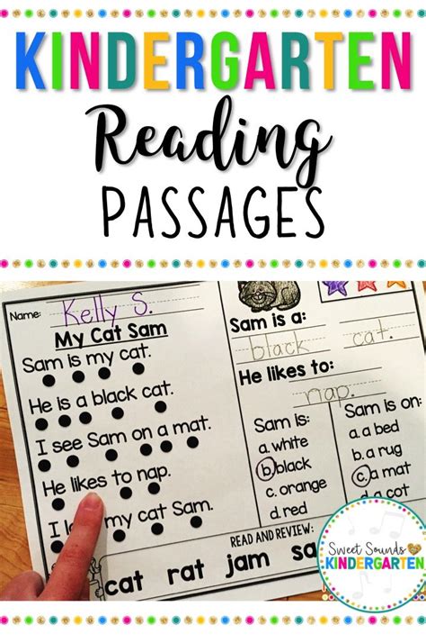 Kindergarten Reading Comprehension Passages Bundle Reading