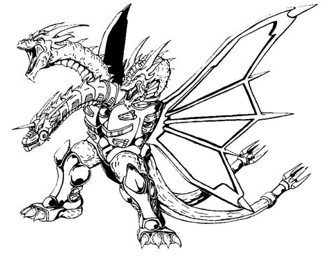 20 Mecha King Ghidorah Coloring Pages Printable Coloring Pages Images