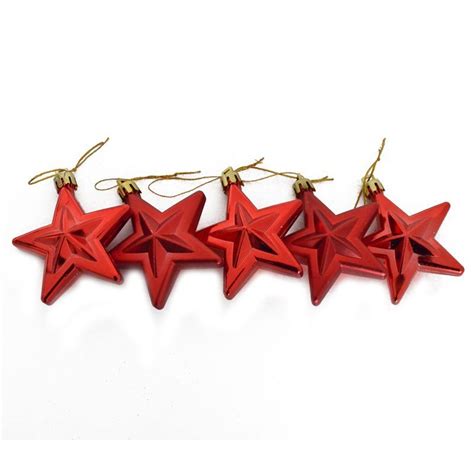 Buy 5 Pack Stars 6cm Red Online At Cherry Lane