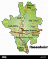 Karte Rosenheim Stock-Vektorgrafik - Alamy