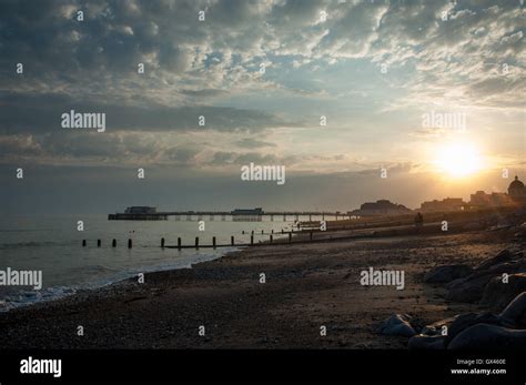 Worthing Seafront Sunset High Resolution Stock Photography And Images