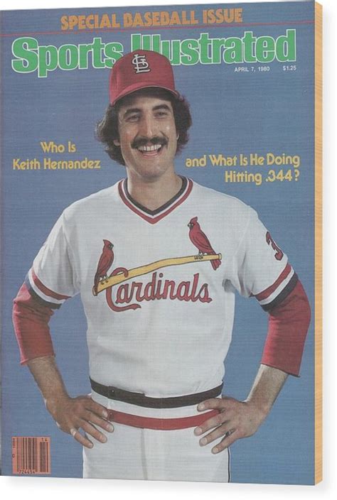 St Louis Cardinals Keith Hernandez Sports Illustrated Cover Wood Print