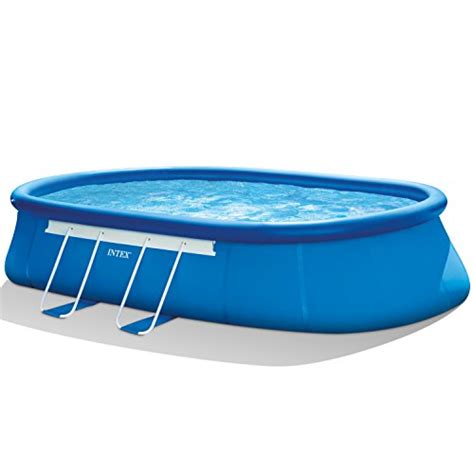 Intex 20ft X 12ft X 48in Oval Frame Pool Set With Filter Pump Ladder