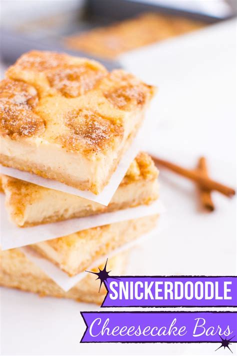 How to make cheesecake snickerdoodle blondies you start with a base of snickerdoodle cookie. Snickerdoodle Cheesecake Bars (A baJillian Recipes ...