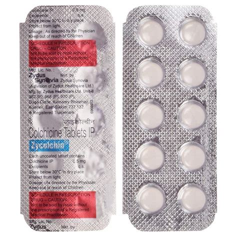 Colchicine Tablets 05mg At Rs 39stripe Nagpur Id 22624145662
