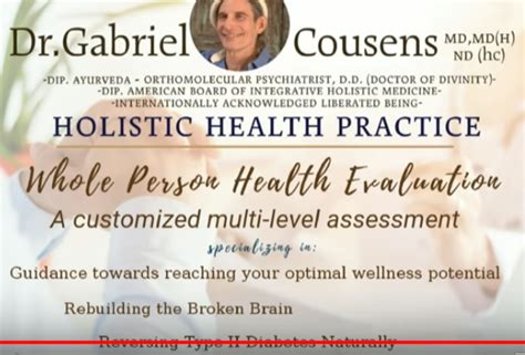Dr Gabriel Cousens Recommended Diet By Gabriel Cousens Md Mdh Dd
