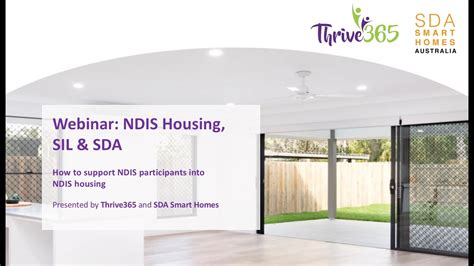 Thrive365 And Sda Smart Homes Webinar About Ndis Housing 12 October