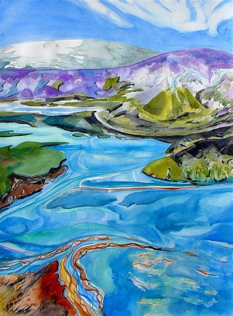 Hot Springs Iceland Painting By Patricia Bigelow Fine Art America