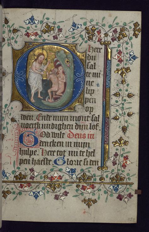 Illuminated Manuscript Book Of Hours In Dutch Harrowing Flickr