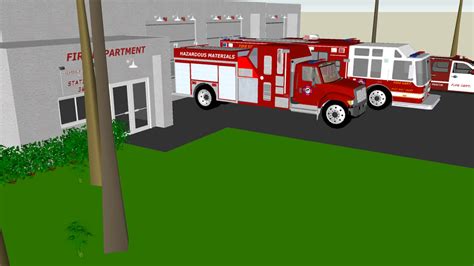American Fire Station 3d Warehouse