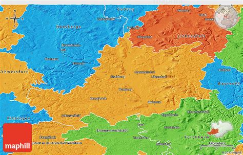 Edit this map bamberg city map near bamberg, germany. Political 3D Map of Bamberg