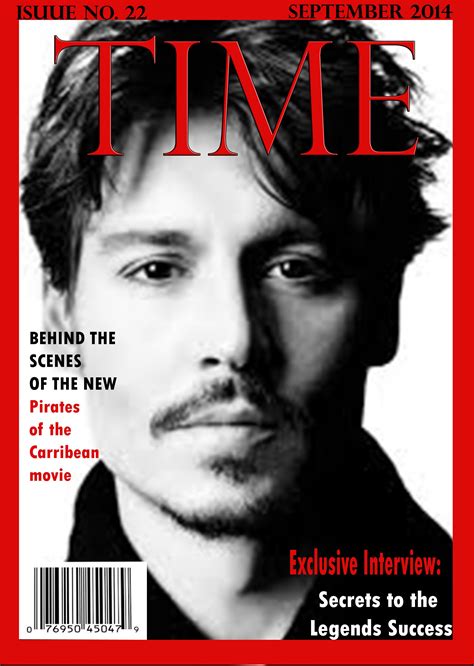 My Time Magazine Cover Sheldonschoolhannahrose Johnny Depp