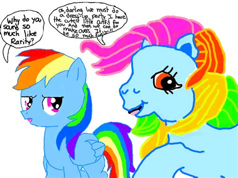Colors Live G4 Meet G3 Rainbow Dash By Shucklelover4251