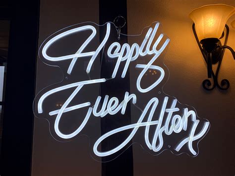 Happily Ever After 3ft White Led Neon Sign Prestotechnics
