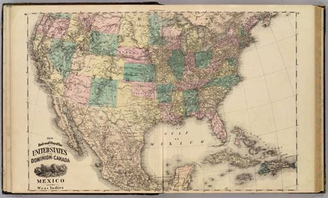 New Railroad Map Of The United States Canada Mexico And The West