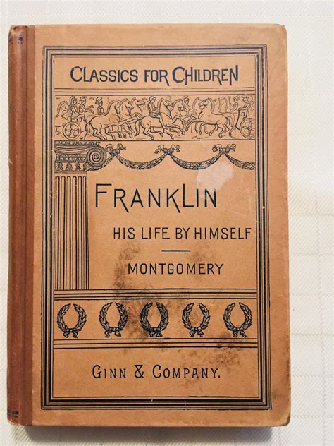 Benjamin Franklin His Life Written By Himself Vintage 1894 By