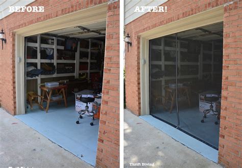 An easy and affordable solution for keeping bugs out and fresh air in. How to Make a DIY Garage Door Screen With a Zipper ...