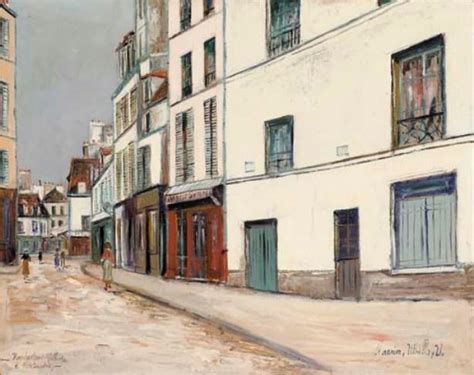Rue Du Mont Cenis Em Montmartre Por Maurice Utrillo 1883 1955 France