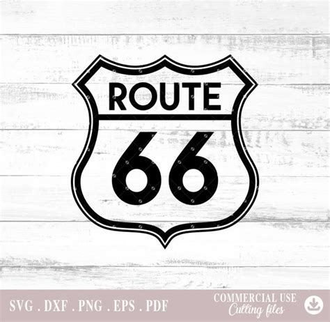 Route 66 Svg Digital File Png Dxf Png Cutting Files For Cricut Etsy