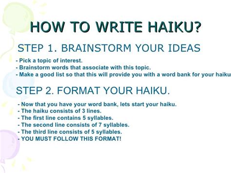 How To Write Hiku Haiku Poems Haiku Poems For Kids Haiku