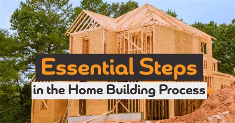 Essential Steps In The Home Building Process Construction Marketing
