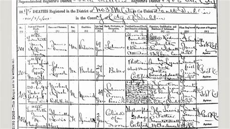 Irish Births Marriages And Deaths The Death Records Ancestry Academy