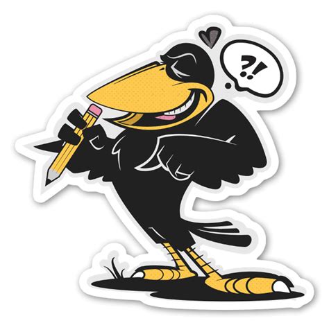 Buy Doodle Crow Die Cut Stickers Stickerapp