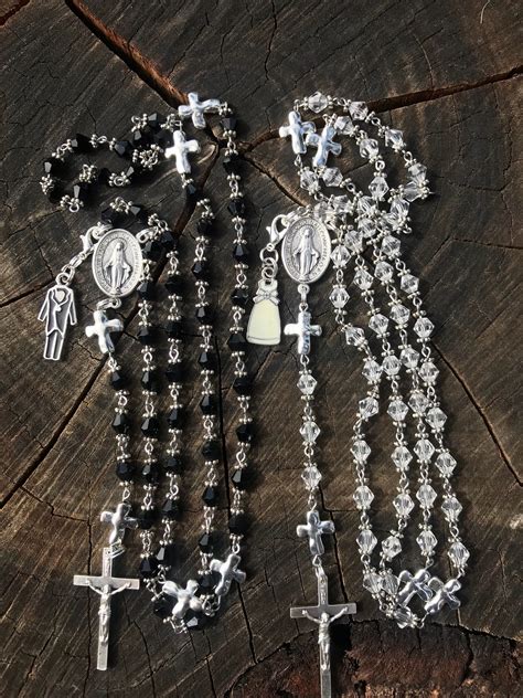 Catholic Rosary Set Matching Bride And Groom Wedding T Catholic