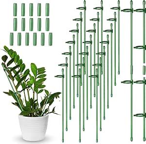 Kaheign Pcs Adjustable Plant Support Stakes Cm Extensible Garden