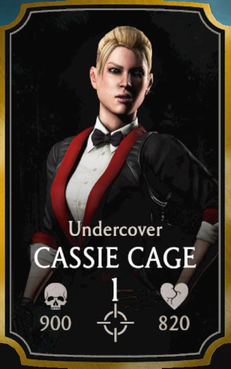 Cassie Cageundercover Mortal Kombat X Mobile Wikia Fandom Powered