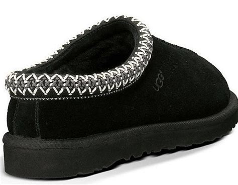 Ugg Womens Tasman Black Suede Slipper Continental Shoes