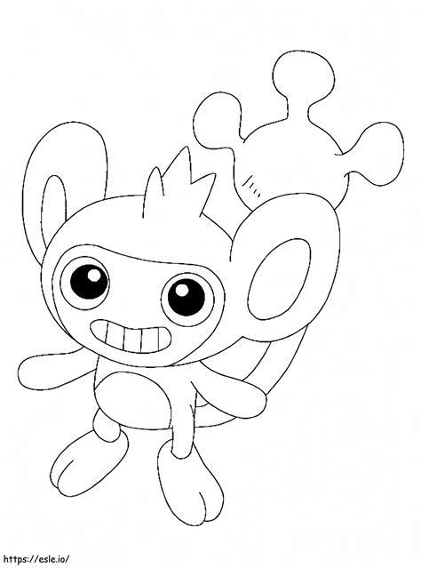 Aipom Gen 2 Pokemon Coloring Page