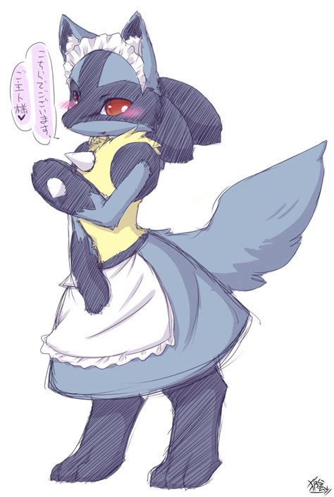 Lucario In A Maid Outfit Lucario Know Your Meme