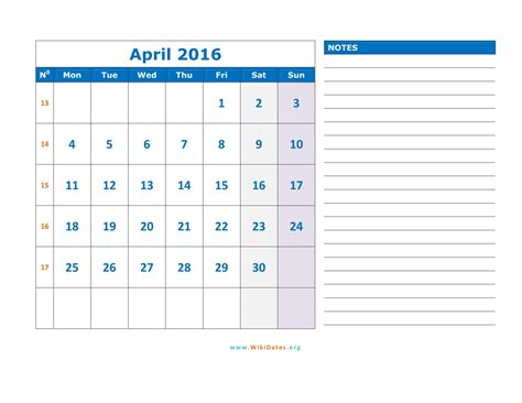 april  calendar wikidatesorg