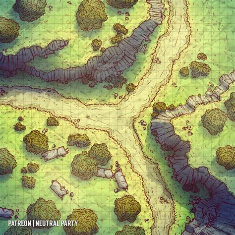 Forked Road Fantasy City Map Dungeon Maps Dnd World Map
