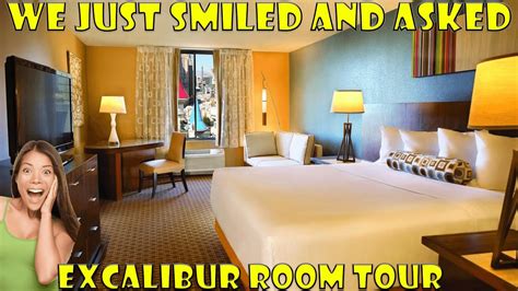 excalibur resort tower king room tour youtube