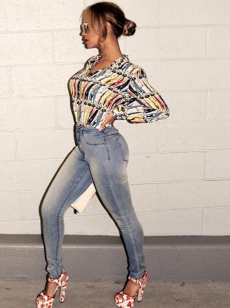 Taking Things Eighties Style Beyonce Shows Off Some High Waisted