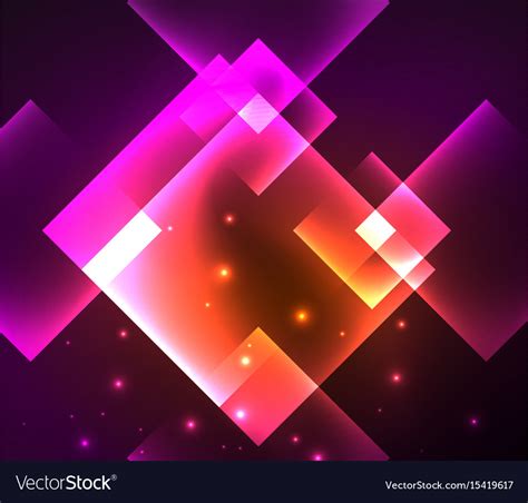 Dark Background Design With Squares And Shiny Vector Image