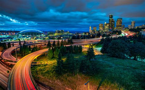 Seattle Washington Usa View Dr Jose P Rizal Bridge Hd