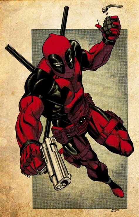 Comic Book Artwork Deadpool Deadpool Comic Deadpool Illustration