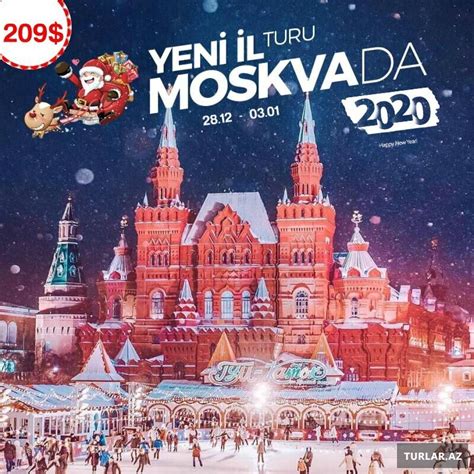 Yeni Il Mohtesem Moskva Turu Xarici Turlar Turlaraz