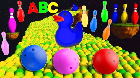 Abc Song Bowling Ball Kinetic Sand Fun For Kids Toys Colors Shapes 3d