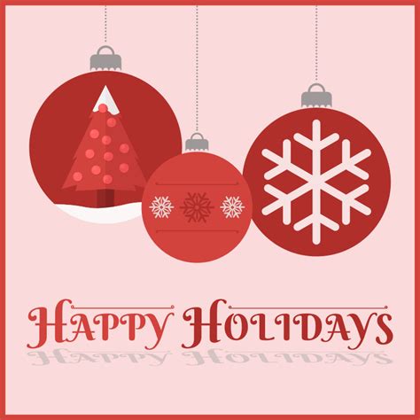 Happy Holidays Card Openclipart