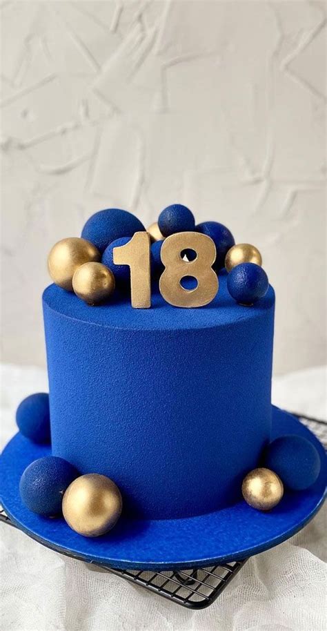 40 Cute Cake Ideas For Any Celebration Royal Blue 18th Birthday Cake