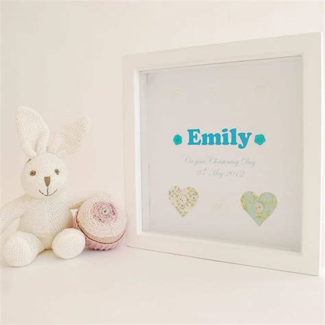 Personalised Name Frame Hearts The Little Lavender Tree