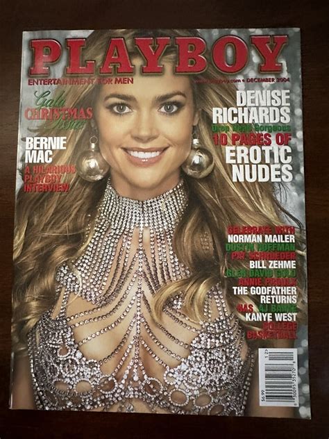 Playboy December 2004 Featuring Denise Richards With CF Tiffany