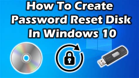 How To Create Password Reset Disk In Windows 10 Youtube