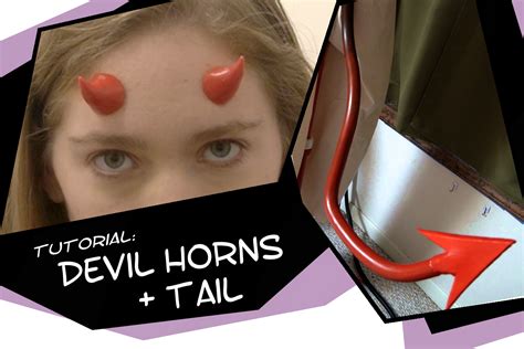 How To Make A Devil Tail And Horns For Halloween Cosplay Tieflings