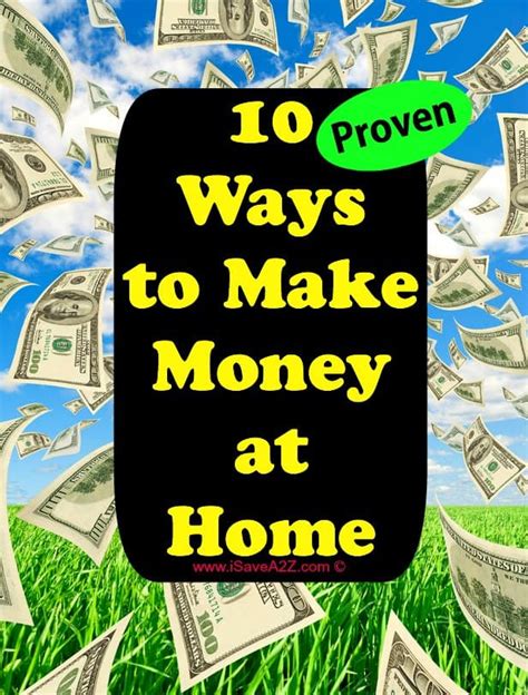 Ten Ways to Make Money at Home - iSaveA2Z.com