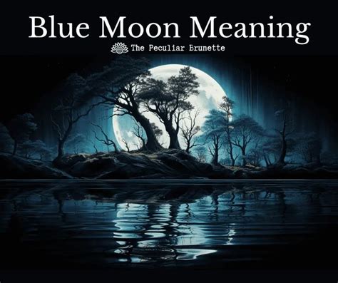 Blue Moon Meaning The Peculiar Element